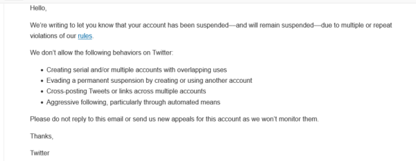 What to do with Suspended Twitter Account or Permanent Twitter ...