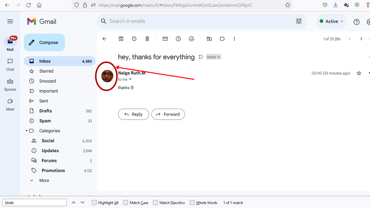 How to View Full Profile Photo of Email sender