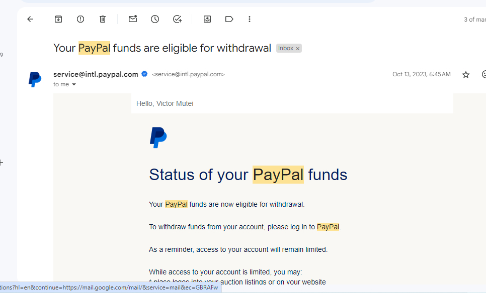 how do i get my money back from paypal after 180 days